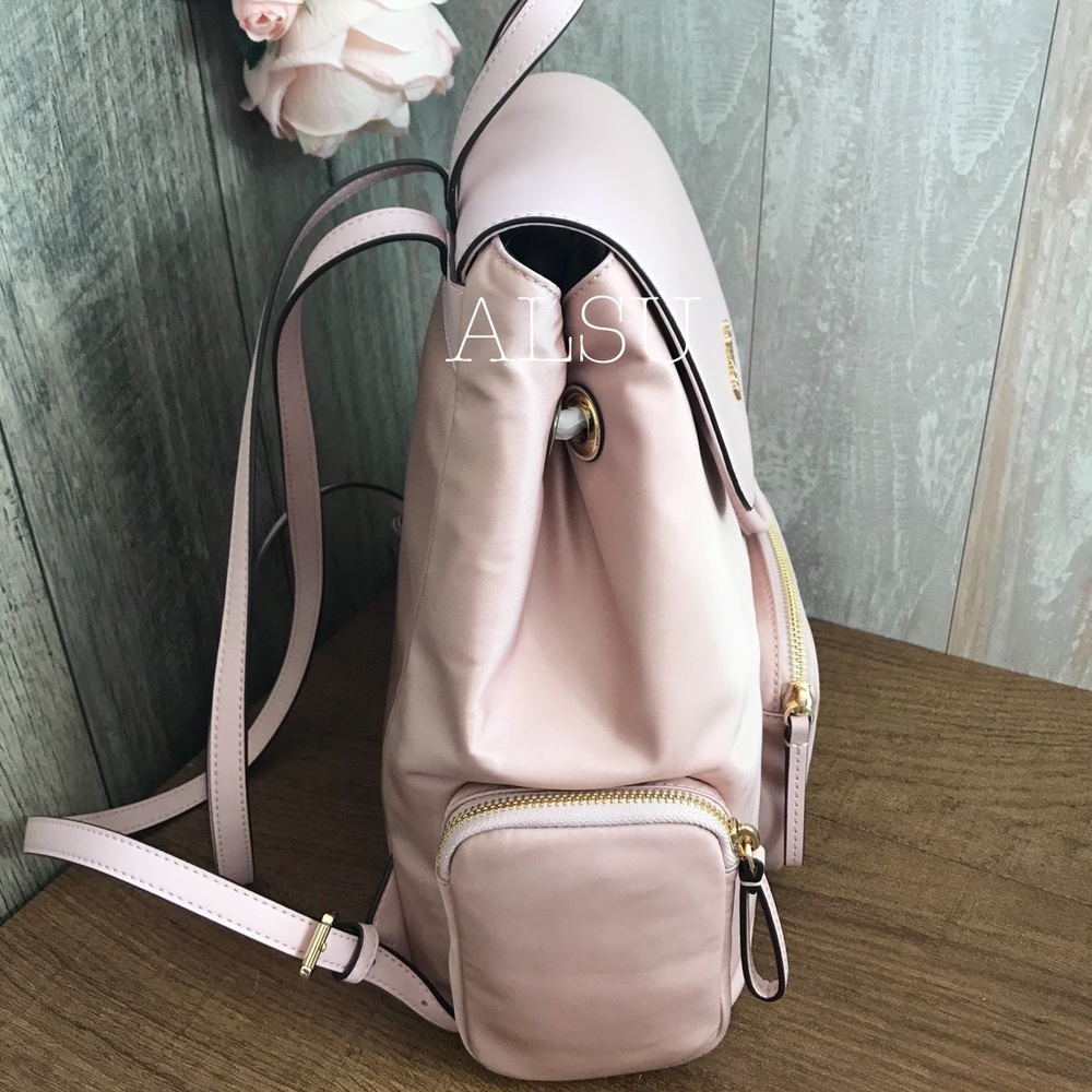 Michael Kors Large Cargo Backpack Blossom Rose W - Picture 2 of 8